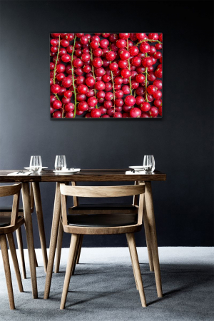 Gastronomie - Tablou canvas : Coacaze rosu