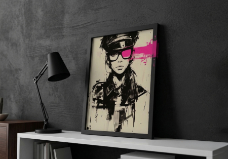Tablou canvas - Portret Cyberpunk - 35x45cm [1]
