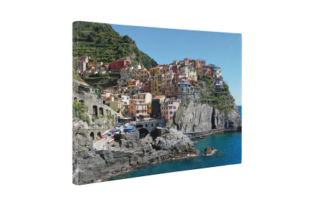 Tablou canvas : Casute colorate pe mal [4]
