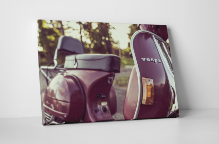 Vehicule - Tablou canvas : Scuter Vespa