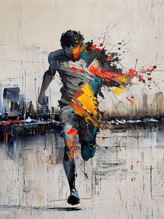 Tablou canvas - Impact Portocaliu - 35x45cm [2]