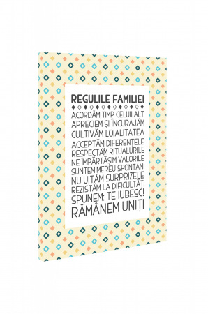 Tablou canvas : Regulile familiei [2]