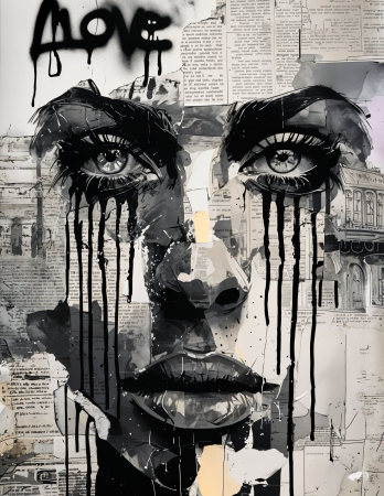 Tablou canvas - Cerneală și Confesiune - 35x45cm [2]