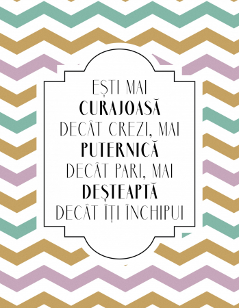 Tablou canvas : Esti mai curajoasa [3]