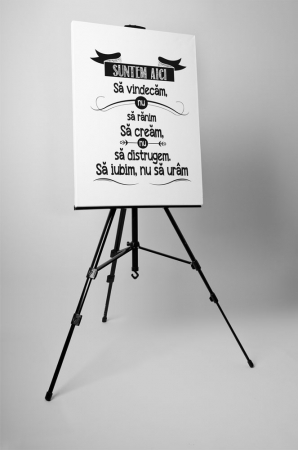 Tablou canvas : Suntem aici [2]