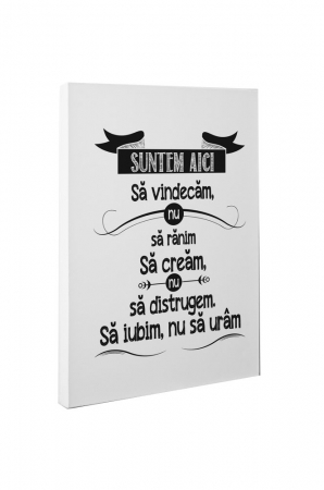 Tablou canvas : Suntem aici [4]