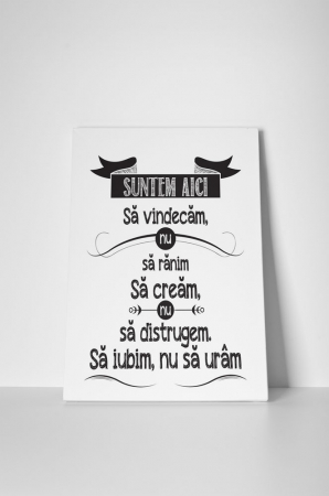 Tablou canvas : Suntem aici [1]