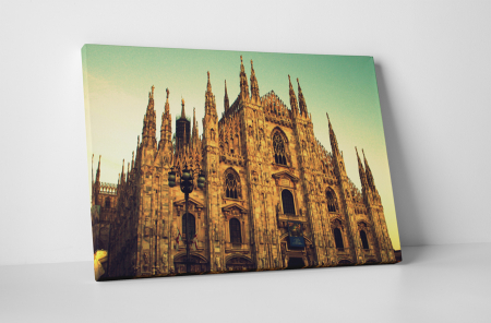 Atracții turistice - Tablou canvas : Domul din Milano