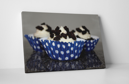 Gastronomie - Tablou canvas : Muffin cu buline