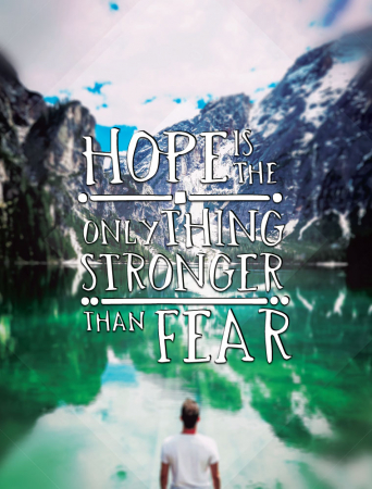 Tablou canvas : Hope is the Only Thing [3]