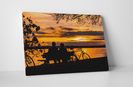 Dragoste - Tablou canvas : Sunset in love