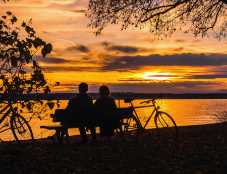 Tablou canvas : Sunset in love [3]