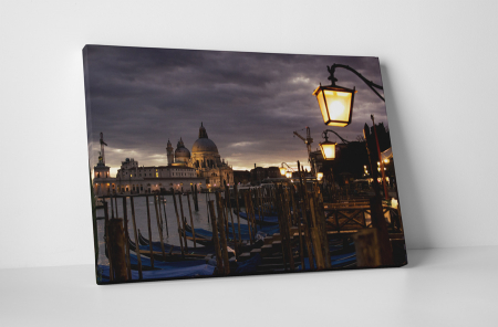 Atracții turistice - Tablou canvas : Port in Venetia