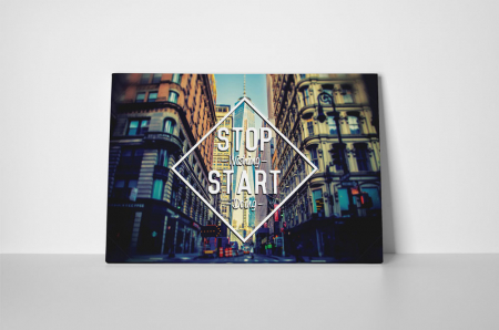 Tablou canvas : Stop Wishing Start Doing [1]