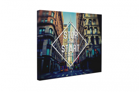 Tablou canvas : Stop Wishing Start Doing [4]