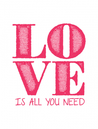 Tablou canvas : Love Is All You Need [3]