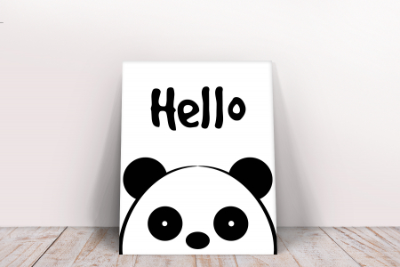 Tablou canvas : Hello Panda [1]