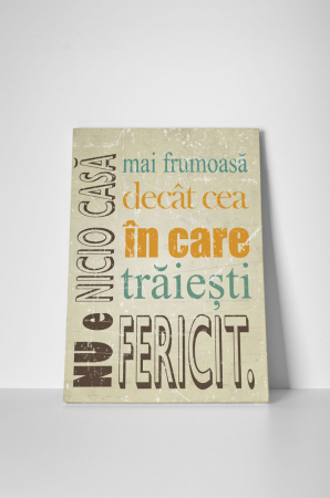Tablou canvas : Nicio casa [1]