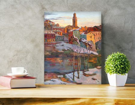 Tablou canvas : Un orasel colorat [1]