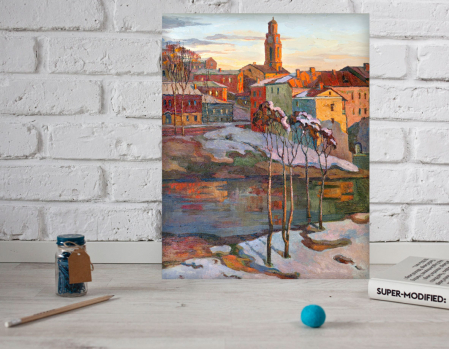 Tablou canvas : Un orasel colorat [2]