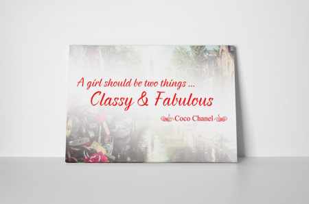 Tablou canvas : Classy & Fabulous [1]