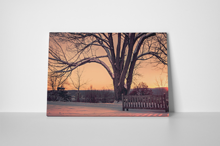 Tablou canvas : Apus de soare iarna [1]