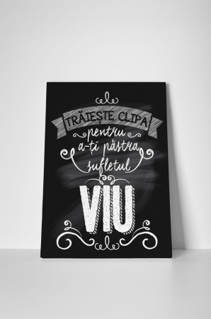 Tablou canvas : Traieste clipa [1]
