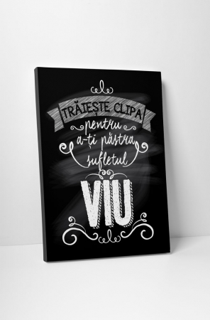 Tablouri Canvas - Tablou canvas : Traieste clipa