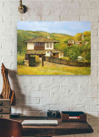 Tablou canvas : Peisaj de toamna la tara [1]