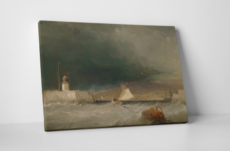 Artă - Tablou canvas : Furtuna pe malul marii