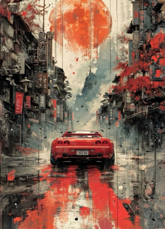 Tablou canvas - Urban Drifter - 35x45cm [2]