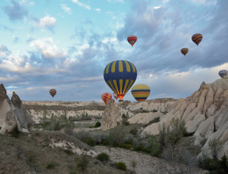 Tablou canvas : Calatorie cu balon cu aer cald [3]