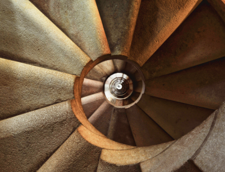 Tablou canvas : Scari in spirala [3]