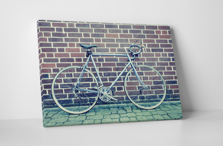 Retro - Tablou canvas : O bicicleta