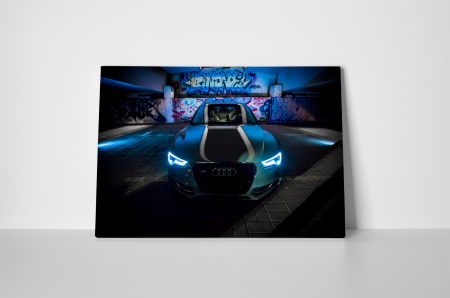 Tablou canvas : Faruri Audi elegante [1]
