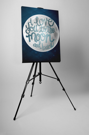 Tablou canvas : To the moon and back [2]