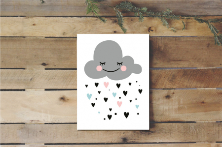 Copii - Tablou canvas 25x35cm - Cute cloud