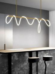 Lustră led neonflex rose gold telecomandă 120W [2]