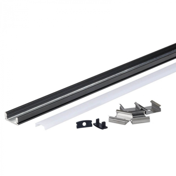 Profil aluminiu banda LED alb/dispersor alb aplicat L=2m [3]