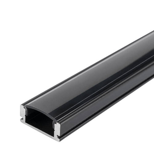 Profil aluminiu banda LED aplicat negru/dispersor negru L=2m [1]