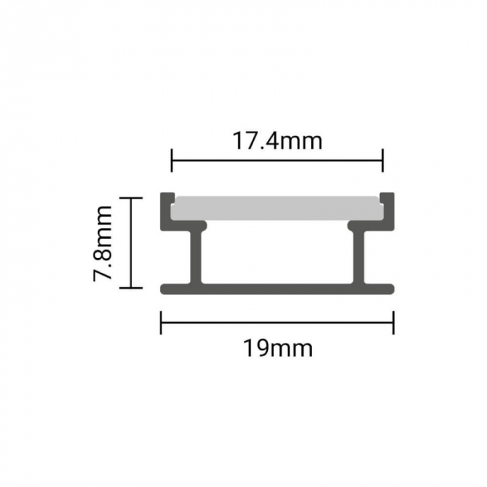 Profil aluminiu banda LED L=2m [3]