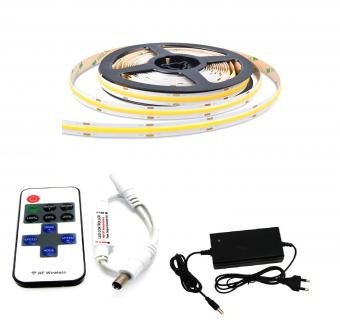 Kit bandă Led - Kit bandă led COB cu telecomandă 5m 12V