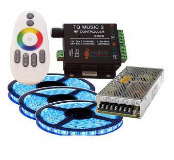 Kit bandă Led - Kit bandă led RGB Muzical 15m