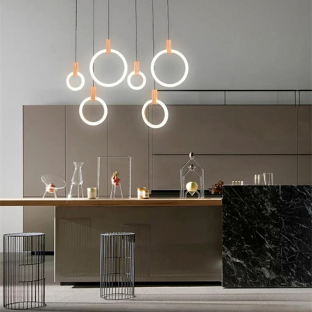 Lustre - Lustră led dimabilă cu telecomandă 3 funcții Deko 192W