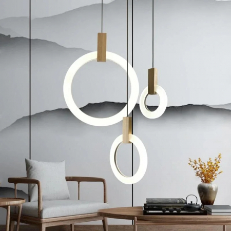 Lustre - Lustră led dimabilă cu telecomandă 3 funcții Deko3 66W