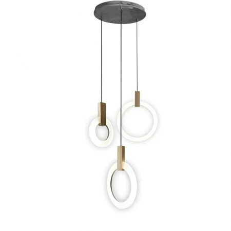 Lustră led dimabilă cu telecomandă 3 funcții Deko3 66W [1]