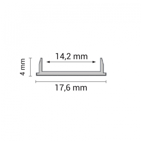 Profil aluminiu banda LED 4mm [1]