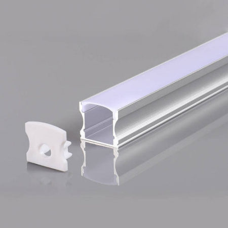 Benzi / Profile Led - Profil aluminiu banda LED /dispersor alb L=2m