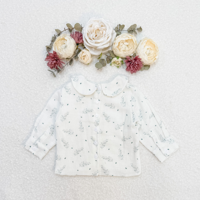 Bluza din muselina și guler rotund [2]