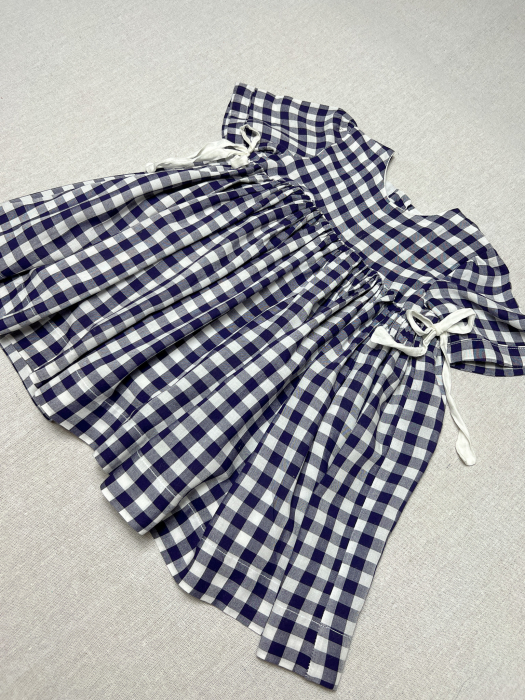 Bluza din bumbac în carouri Vichy [3]